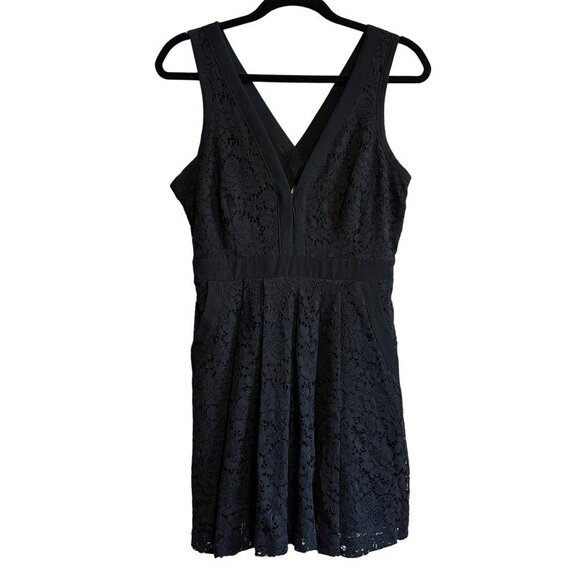 Free People Lovely In Lace Black Cut Out Mini Dress OB444417 Size S - Picture 1 of 13